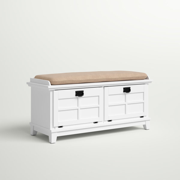 Three Posts™ Ferryhill Solid Wood Storage Bench & Reviews Wayfair